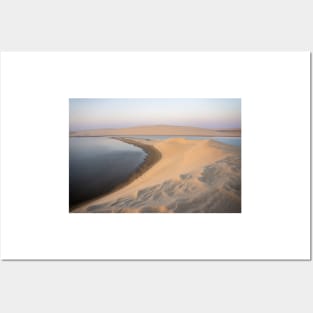 Doha sandhills and water. Posters and Art